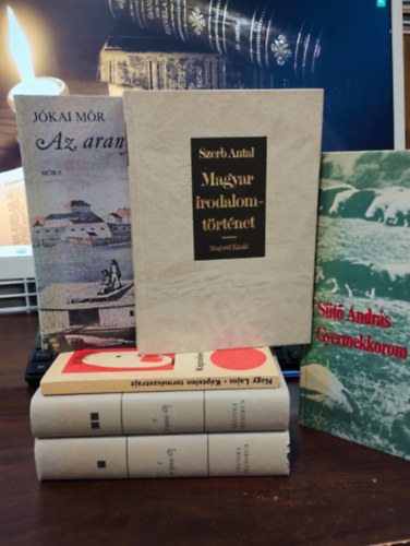 Nagy Lajos, J�kai M�r, Szerb Antal, Andr�s S�t� Karinthy Frigyes - Magyar sz�pirodalom . K�nyvment� aj�nlat 5 darabos. �gy �rtok ti, K�ptelen term�szetrajz, Az arany ember, Magyar irodalomt�rt�net, Gyermekkorom t�k�rcserepei