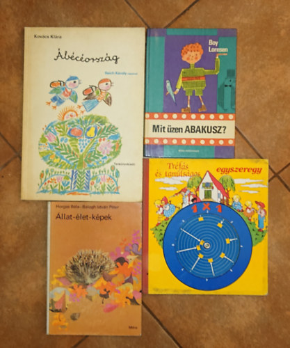 Horgas B�la, Kov�cs Kl�ra Boy Lornsen - 4 gyerekk�nyv k�v�ncsi kisdi�koknak: Mit �zen az abakusz?, �llat-�let-k�pek, Tr�f�s �s tanuls�gos egyszeregy, �b�c�orsz�g