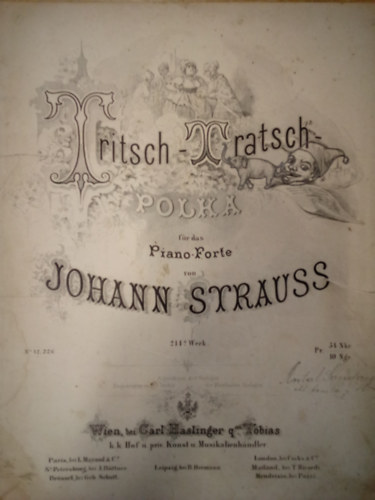 Johann Strauss - Tritsch-Tratsch Polka f�r das Piano-Forte