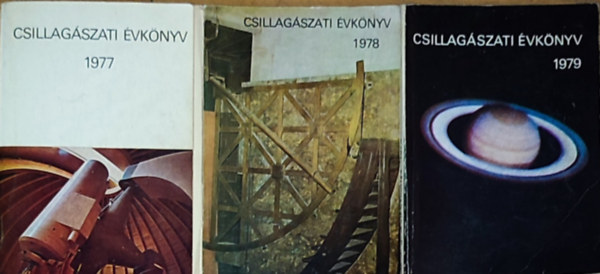 3db Csillagászati Évkönyv - 1977., 1978., 1979.
