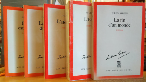 Julien Green - 5 db julien Green: La fin d'un monde + La terre est si belle... + La lumi�re du monde + L'arc-en-ciel + L'Expatri�