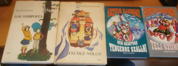 Arthur Ransome - 4 db Arthur Ransome: Fecske-vlgy + Galambposta + Nem akartunk tengerre szllni + Tli sznid