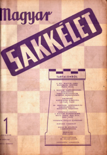 Bán Jenő - Magyar Sakkélet 1959/1.-12. teljes IX. évfolyam