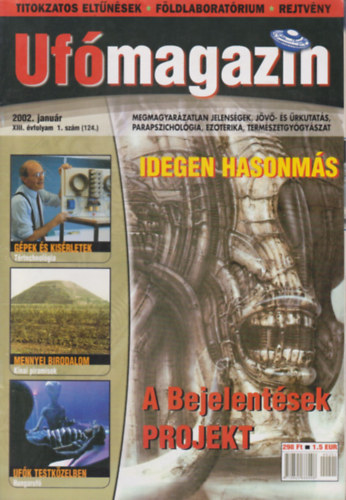 Pusztay Sándor (főszerk.) - Ufómagazin 2002/1-12. (teljes évfolyam, 12 db. lapszám)