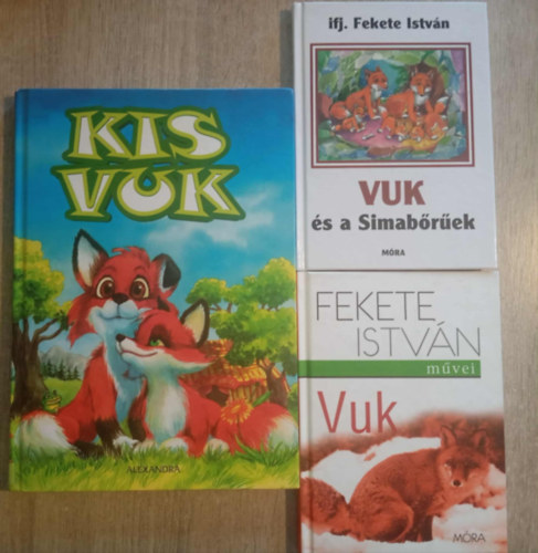 Fekete István - 3 darab Vuk könyv (Kis Vuk, Vuk, Vuk és a Simabőrűek)