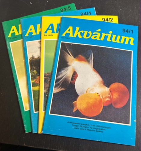 Dezse Tibor (szerk.) - Akvárium magazin csomag - '94(1-2., 4-5.)