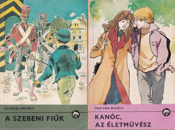Louis Vaczek, Beljajev, Lengyel Balázs, Padisák Mihály Hegedűs Géza - 5 db Delfin könyv: Kanóc, az életművész + A szebeni fiúk + A repülő ember + A Hudson vándora + Az erdőntúli veszedelem