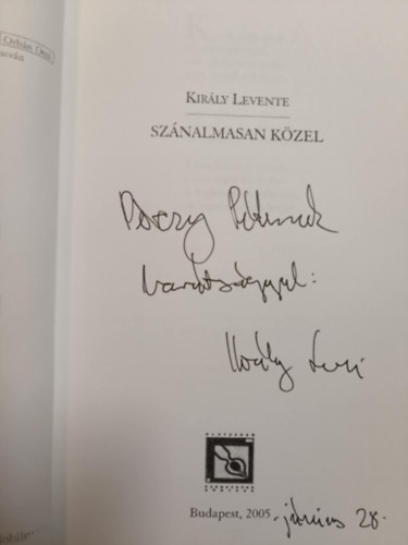 Kirly Levente - Sznalmasan kzel