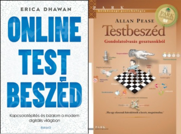 Allan Pease, Erica Dhawan - 2 db knyv testbeszdrl: Testbeszd - Gondolatolvass gesztusokbl + Online Testbeszd