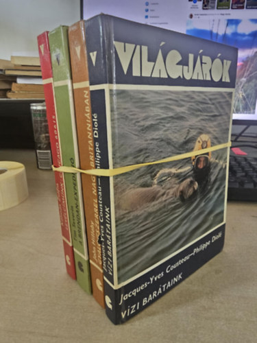 John Hillaby, Tim Severin, Klmn Zsfia Jacques-Yves Cousteau-Diol P. - 4db Vilgjrk, KNYVMENT AJNLAT: Vzi bartaink+ Gyalogszerrel Nagy-Britanniban+ A Brendan-expedci+ Levlcmnk: Chicago 60615