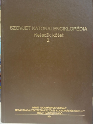 Szovjet katonai enciklopédia VII / 3. SZ-ZS
