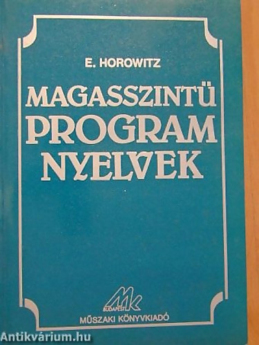 E. Horowitz - Magasszint� programnyelvek