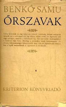Benk� Samu - �rszavak