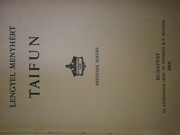 Lengyel Menyhért - Taifun