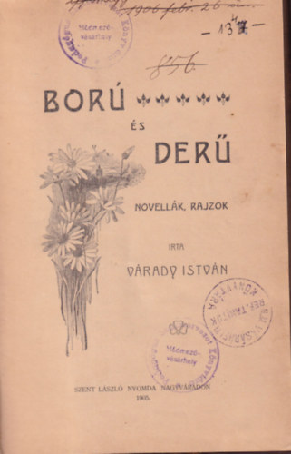 V�rady Istv�n - Bor� �s der� - Novell�k, rajzok