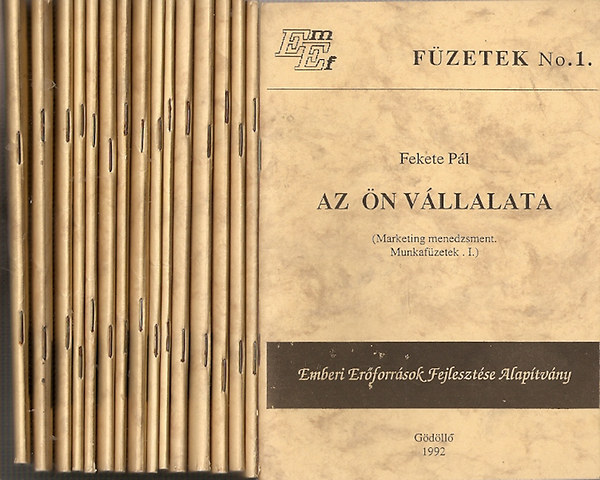 Fekete Pl; Dr. Lehota Jzsef; Papp Jnos; Dr. Horvth gnes; Dr. Kiss Pl Istvn; Dr. Molnr Jzsef; Dr. Dinnys Jnos; Szecsdi Ildik - 16 db Marketing menedzsment Fzetek: 1-14., 16, 20