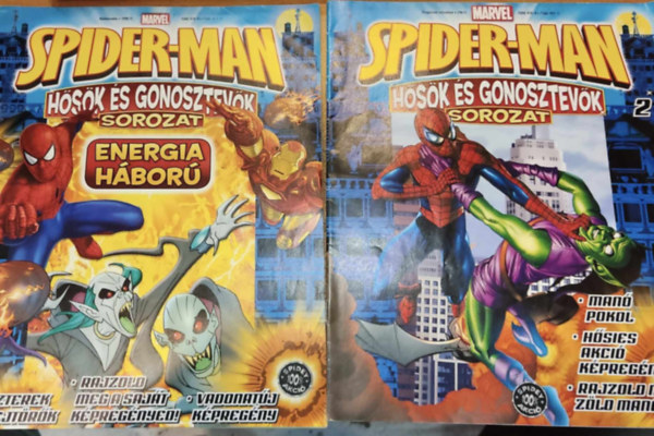 Pap Krystyna (fszerk.) - 2 db Spider-Man Hsk s gonosztevk sorozat - szrvnyszmok