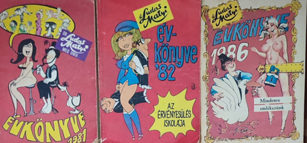 3db Ludas Matyi vknyve m - 1981, 1982, 1986