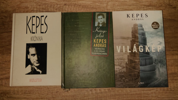 Kepes Andr�s - 3 k�nyv Kepess Andr�st�l: Kr�nika - Besz�lget�sek, K�nyvjelz�, Vil�gk�p