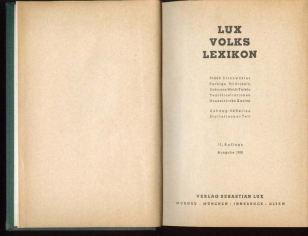 Lux Volks Lexikon - 35000 stichwörter
