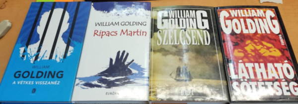 William Golding - 4 db William Golding: A v�tkes visszan�z + L�that� s�t�ts�g + Ripacs Martin + Sz�lcsend