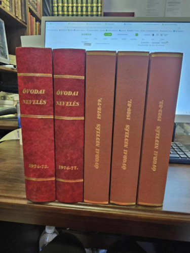 Óvodai nevelés 1974, 1975, 1976, 1977, 1978, 1979, 1980, 1981, 1982, 1983 (5 kötetben)