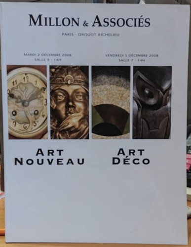 Paris - Drouot Richelieu - Million & Associ�s Art Nouveau: Mardi 2 D�cembre 2008 salle 9 - 14H / Art D�co: Vendredi 5 D�cembre 2008 salle 7 - 14H