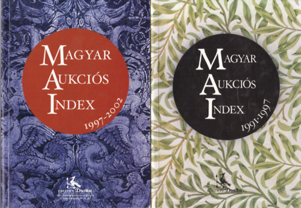 Dutka Sndor  (szerk.) - 2 db. Magyar aukcis index (1991-1997 + 1997-2002)