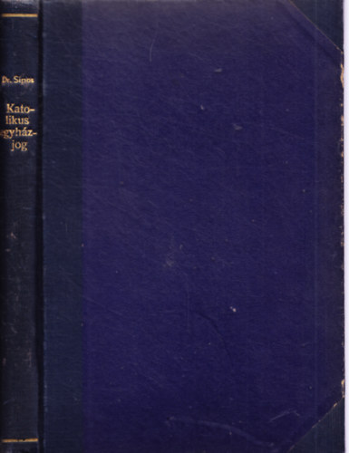 Dr. Sipos István - Katolikus egyházjog