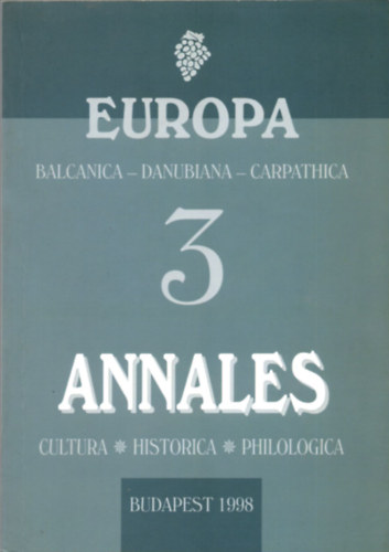 Miskolczy Ambrus  (f�szerk.) - Europa - Annales 3.