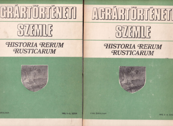 Gunst Pter  (szerk.) - Agrrtrtneti Szemle 1982/1-2. s 1982/3-4. szmok (2 ktet, teljes)