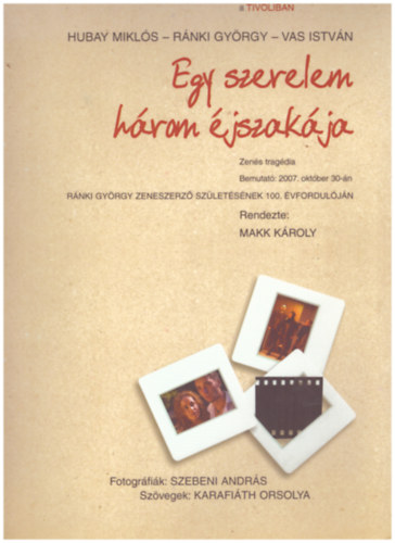 Karafi�th Orsolya - Egy szerelem h�rom �jszak�ja