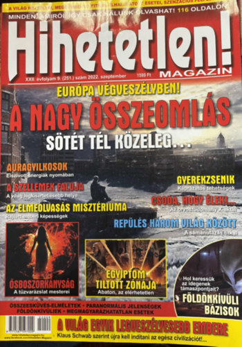 Hihetetlen magazin XXII. �vfolyam 911. (251.) sz�m 2022. szeptember