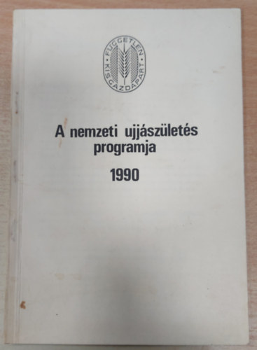 A nemzeti ujj�sz�let�s pragramja 1990