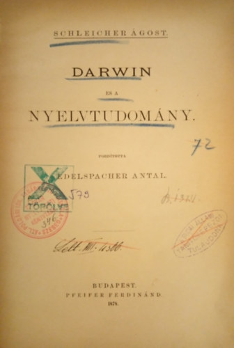 Edelspacher Antal - Darwin s a nyelvtudomny