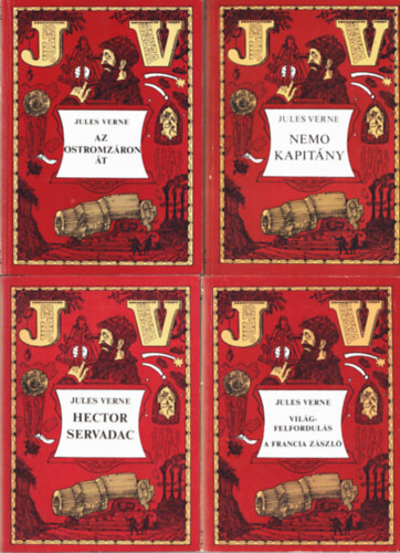 Jules Verne - 4 db Jules Verne: Világfordulás, A Francia zászló+ AZ ostromzáron át+ Nemo kapitány+ Hector secvadac