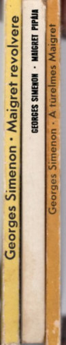 Georges Simenon - 3 db Georges  Simenon: A trelmes Maigret + Maigret pipja + Maigret revolvere