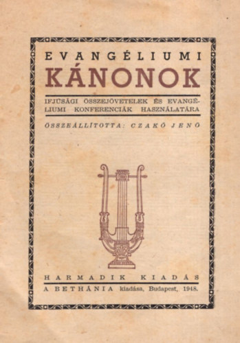 Czak� Jen� - Evang�liumi K�nonok.