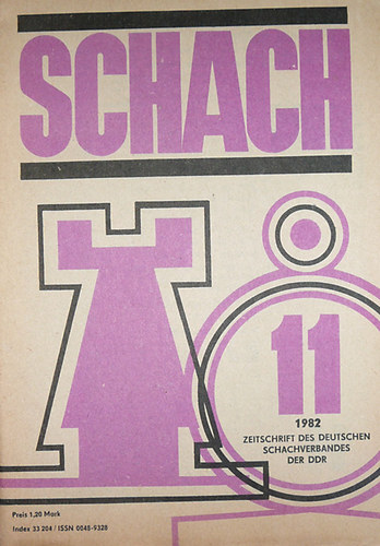 Reinhart Fuchs  (szerk.) - Schach 36. Jahrgang 11.