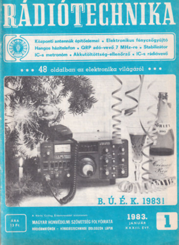 Békei Ferenc (Főszerk) - Rádiótechnika - ( 1983. teljes évfolyam 1-12. sz. )
