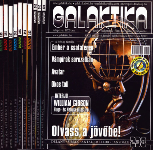 Burger Istvn  (fszerk.) - Galaktika 2010. XXXI. vfolyam janur-mrcius, mjus-december (238-240., 242-249.)