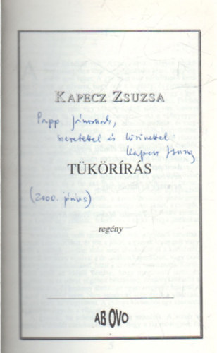 Kapecz Zsuzsa - Tkrrs