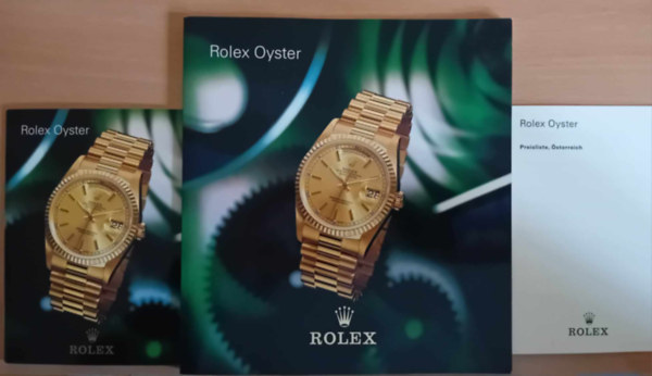 Rolex Oyster ra katolgusok (2db)