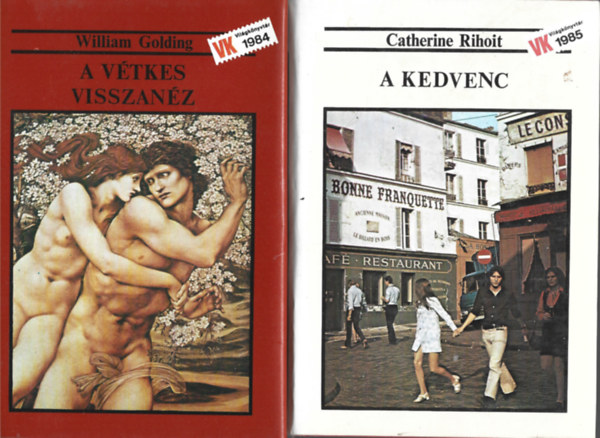 2 db Vil�gk�nyvt�r, William Golding: A v�tkes visszan�z, Catherine Rihoit: A kedvenc