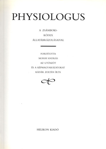 Helikon Kiadó - Physiologus
