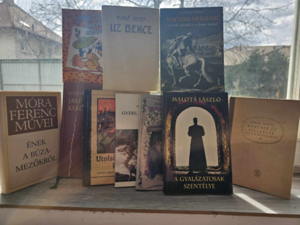 Erd�lyi magyar �r�k, Dr. Tornyai J�nos, Vit�z Somogyv�ry Gyula, Malota L�szl�, B�kay J�nos, M�ra Ferenc, Karinthy Frigyes, Ny�r� J�zsef, Lengyel D�nes Eszterh�zy P�ter - 10db-os K�NYVMENT� AJ�NLAT/ magyar irodalom: Jav�tott kiad�s+ Utols� b�sty�nk: Erd�ly+ Gyere, kicsim...Gyere!+ Vir�gzik a mandula+ A gyal�zatosak szent�lye+ Boh�mek �s pillang�k+ �nek a b�zamez�kr�l+ Egy n�t szeretni+ Uz Bence+ Ma