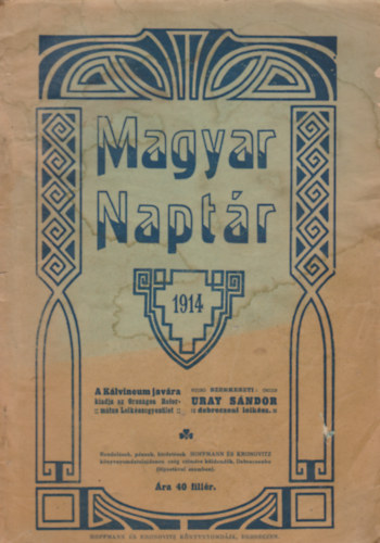 Uray Sndor - Magyar Naptr 1914