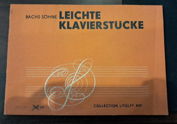 Bachs S�hne Leichte Klavierst�cke (kotta n�met�l)