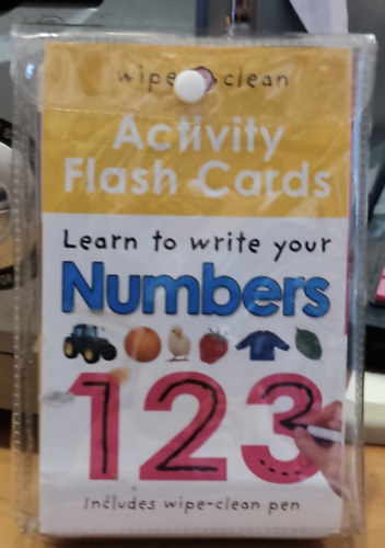 Priddy Books - Numbers 1, 2, 3, - Acticity Flash Cards (Wipe Clean)