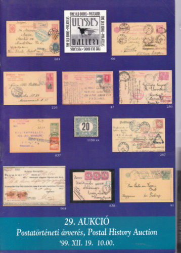 29. Aukci - Postatrtneti rvers, Postal History Auction